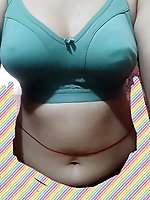 My Indian spouse models new undergarments and lingerie in photos