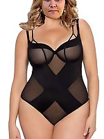 Flexible aged prostitute is playing alone