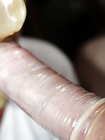 Explosive old mistress showing off her titties