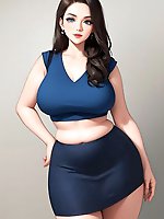 A plump older woman prepares for sexual intercourse