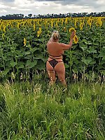 Mature milf in black lingerie