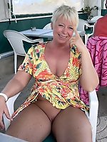 Old woman masturbating her pussy with intense pleasure