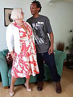 Naughty british bbw going interracial