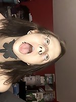 Sensuous older damsel having soaked slit