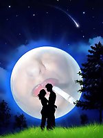 Mature female is posing outdoors